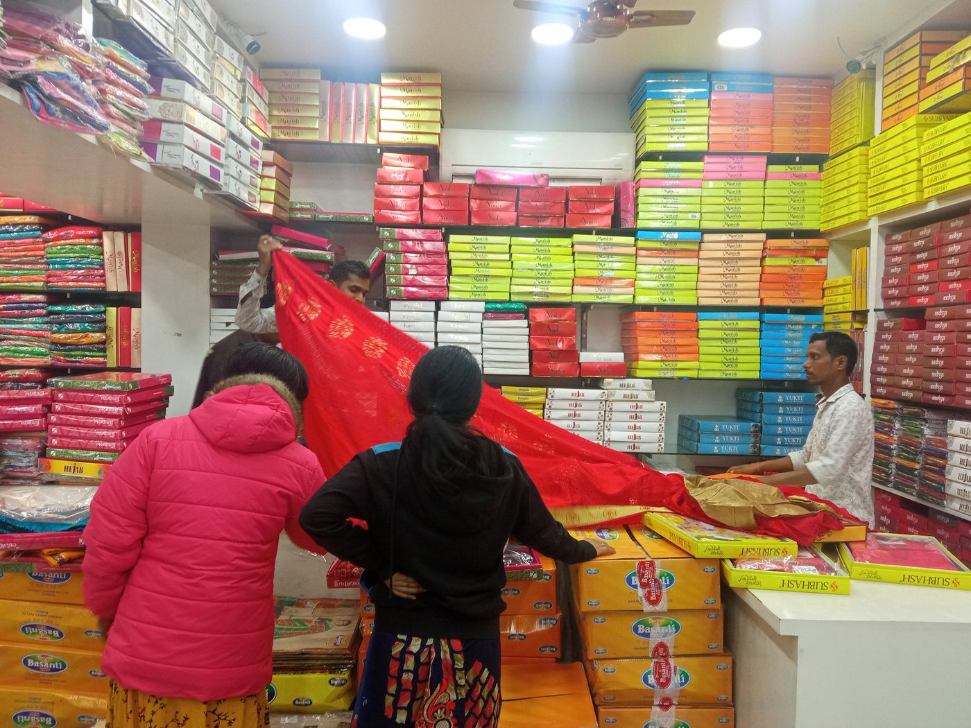 Family Saree Draping & Shopping